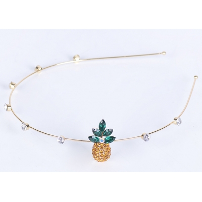 Fashion Diamond Alloy Pineapple Headband